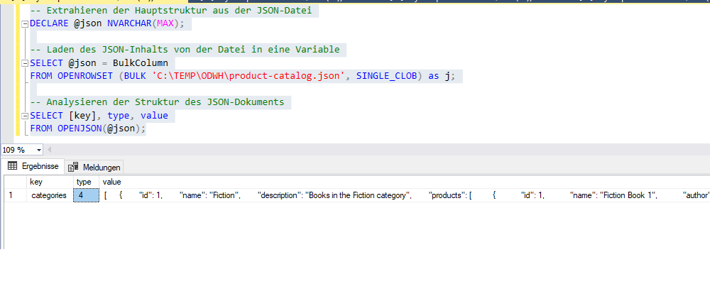 JSON und SQL Server 2022